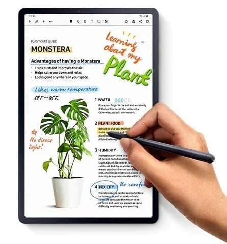 SLQ Replacement S Pen for Samsung Galaxy Tab S7/S7+ with Bluetooth, 4096 Pressure Levels, 5 Nibs & Tweezer (Mystic Black) thumbnail 3