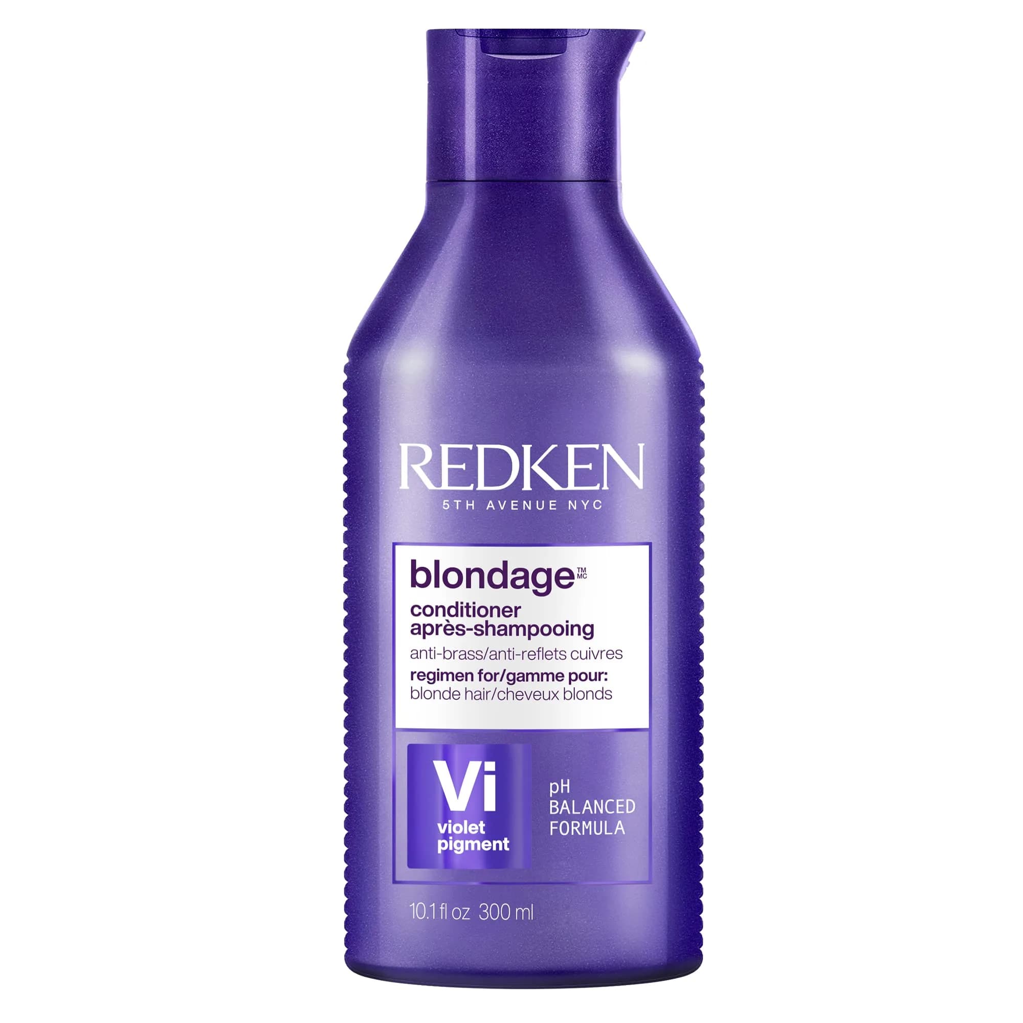 Redken Blondage Purple Conditioner 300ml (10.1 Fl Oz) | Tones Brassiness & Strengthens Blonde Hair - main product image