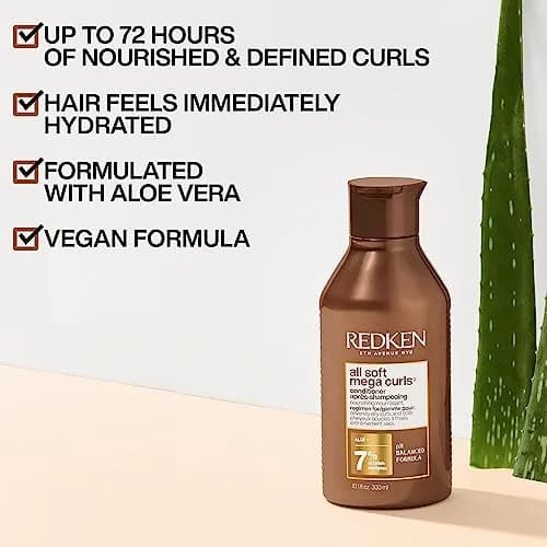 Redken All Soft Mega Curls Conditioner – For Curly Hair, 298ml (10.1 Fl Oz) | Professional Salon Formula thumbnail 3