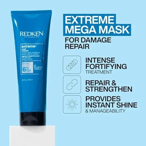 Redken Extreme Hair Mask 250ml (8.5 Fl Oz) | Fortifies Damaged Hair thumbnail 2