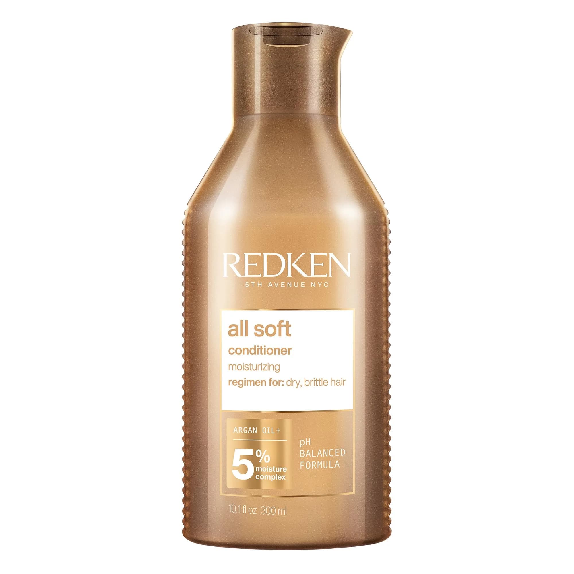 Redken All Soft Conditioner 10.1 Fl Oz | Moisturizes & Softens Dry, Brittle Hair with Argan Oil — golden color