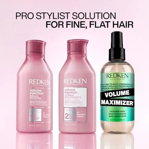Redken Volume Injection Conditioner – For Fine Hair, 300ml (10.1 Fl Oz) | Lightweight Volumizing Formula thumbnail 5