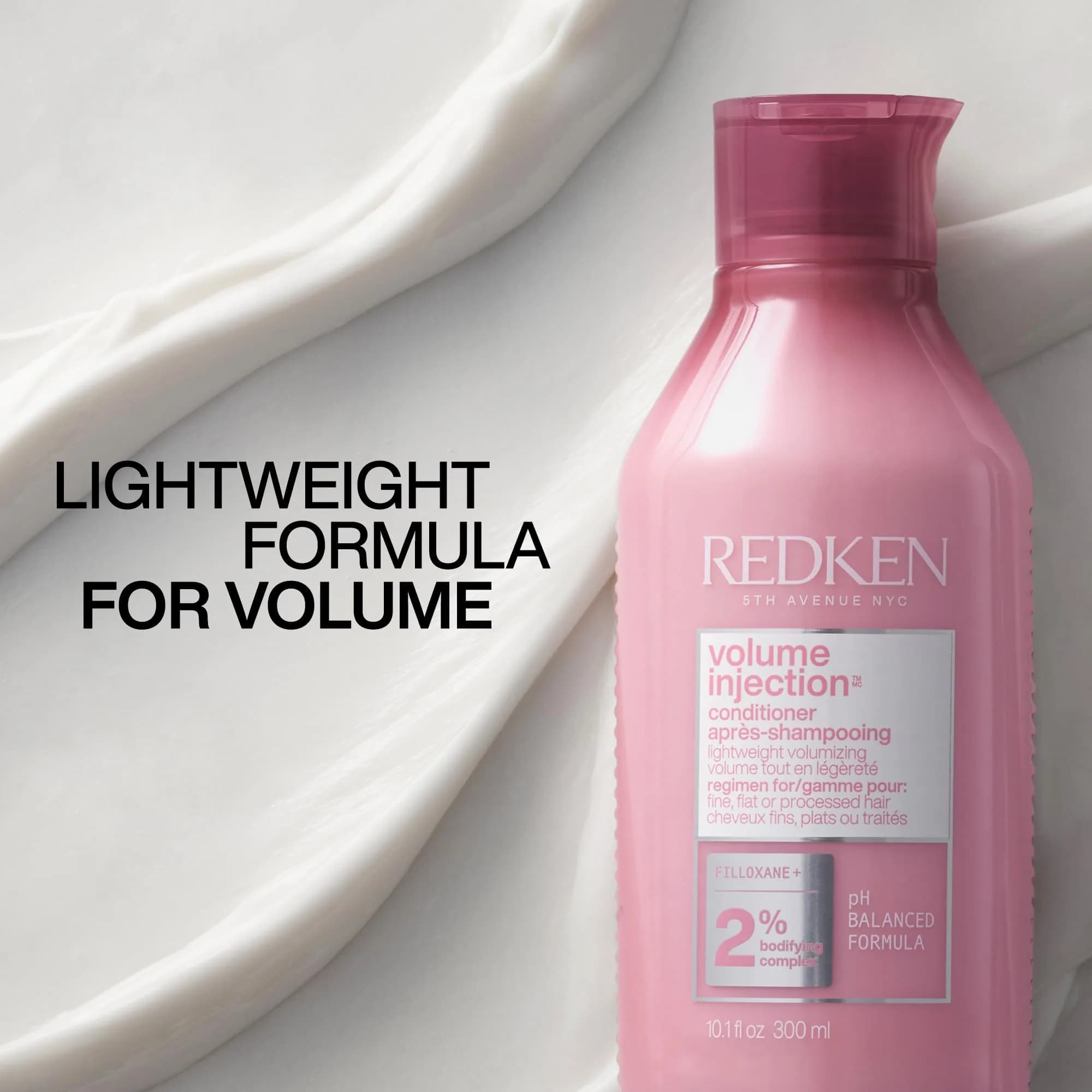 Redken Volume Injection Conditioner – For Fine Hair, 300ml (10.1 Fl Oz) | Lightweight Volumizing Formula - view 6
