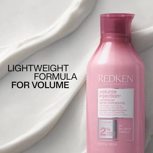 Redken Volume Injection Conditioner – For Fine Hair, 300ml (10.1 Fl Oz) | Lightweight Volumizing Formula thumbnail 6
