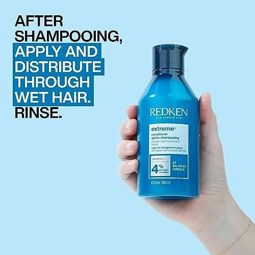 Redken Extreme Conditioner – For Weak, Brittle Hair, 300ml (10.1 Fl Oz) | Strengthens Damaged Hair thumbnail 6