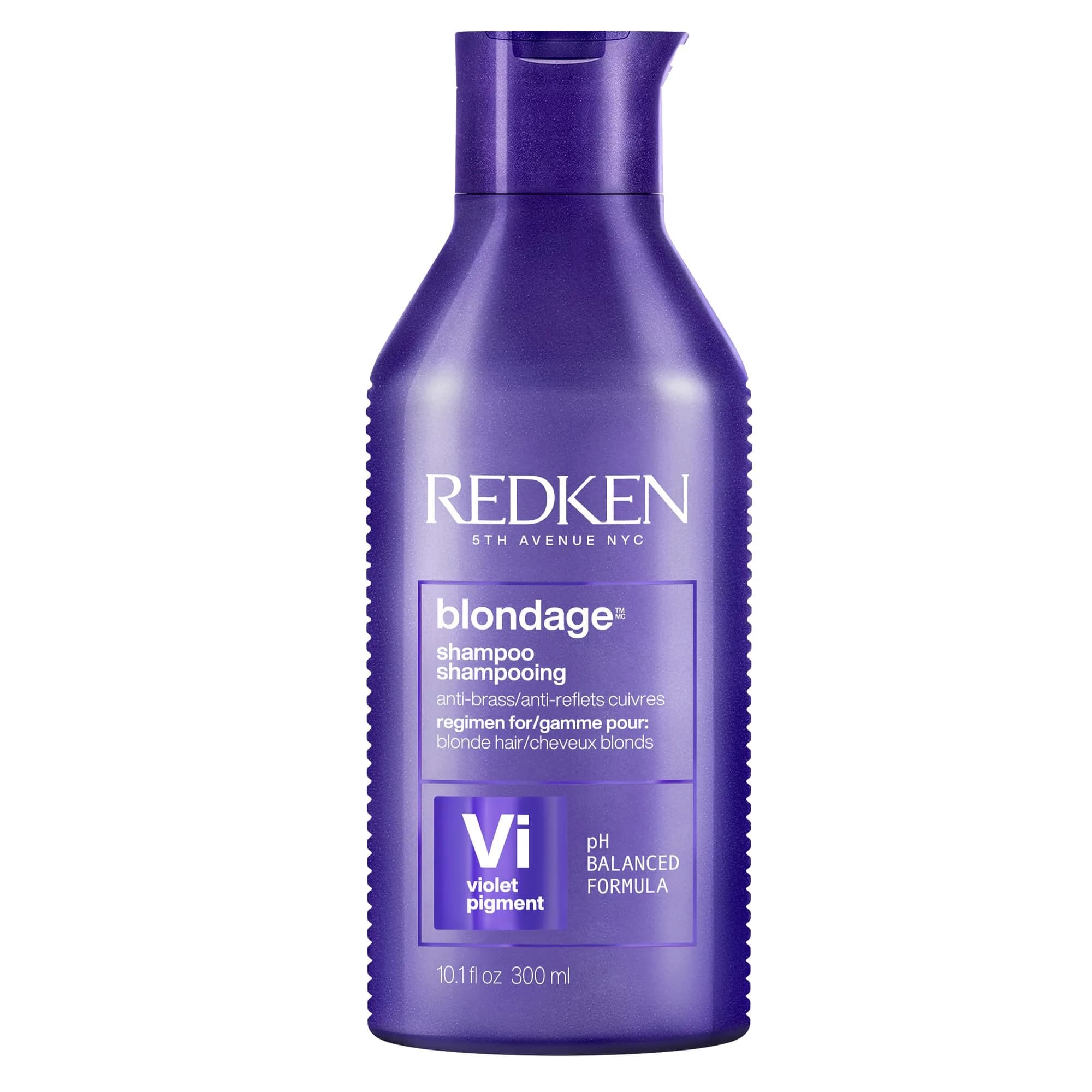 Redken Blondage Purple Shampoo 300ml (10.1 Fl Oz) | Tones Blonde Hair, Removes Brassiness — 10.1 Fl Oz