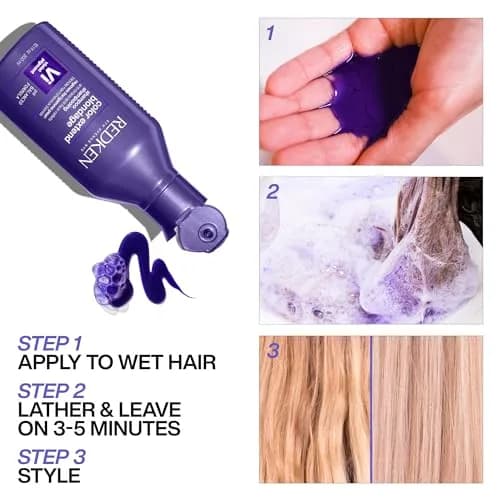 Redken Blondage Purple Shampoo 300ml (10.1 Fl Oz) | Tones Blonde Hair, Removes Brassiness thumbnail 6