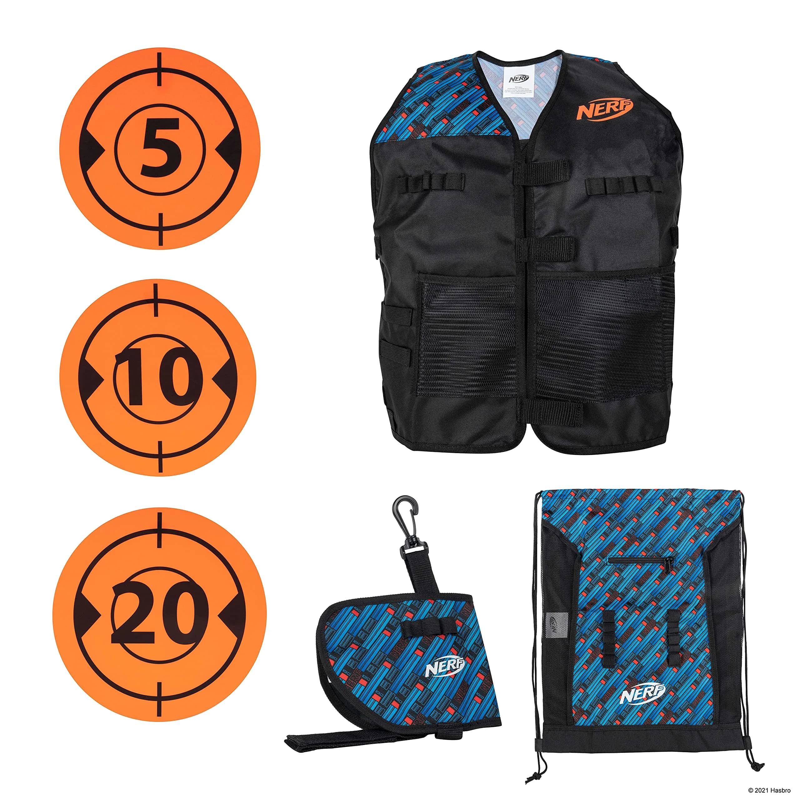 Nerf Elite Deluxe Tactical Gear Pack - Vest, Backpack, Holster & 5 Targets (Multi-color) - main product image
