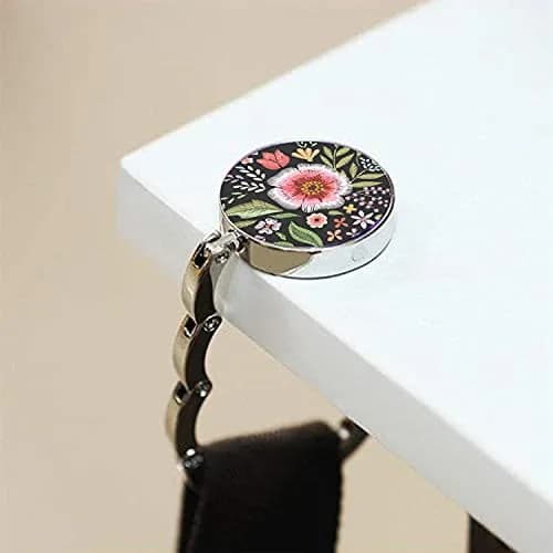 Bosketo Foldable Purse Hook 3 Pack Amazing Flower Hook | Keeps Bags Clean & Safe thumbnail 5