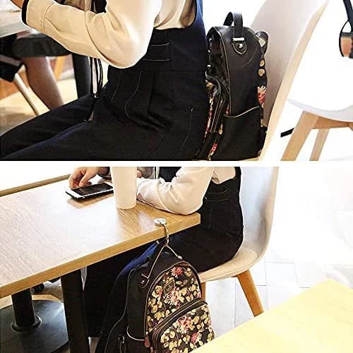 Bosketo Foldable Purse Hook 3 Pack Amazing Flower Hook | Keeps Bags Clean & Safe thumbnail 6