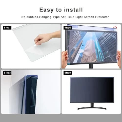 GUMIKE Anti Blue Light Screen Filter for 20-22 inch Monitors | Reduces Eye Strain & Scratch Resistant thumbnail 6