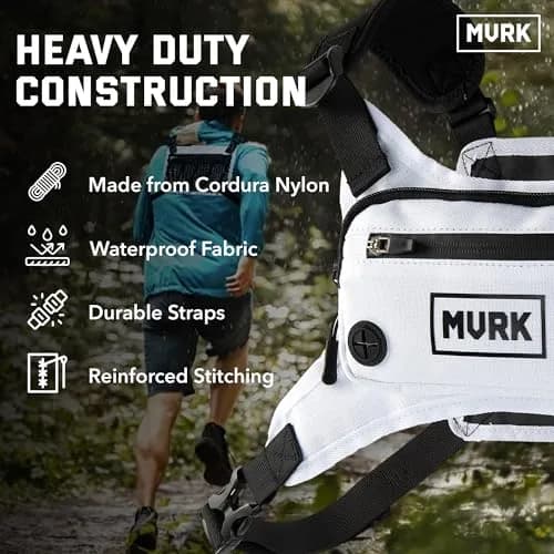 MVRK Water Resistant Running Vest Chest Pack | Lightweight Training Pack with Reflective Detail thumbnail 4
