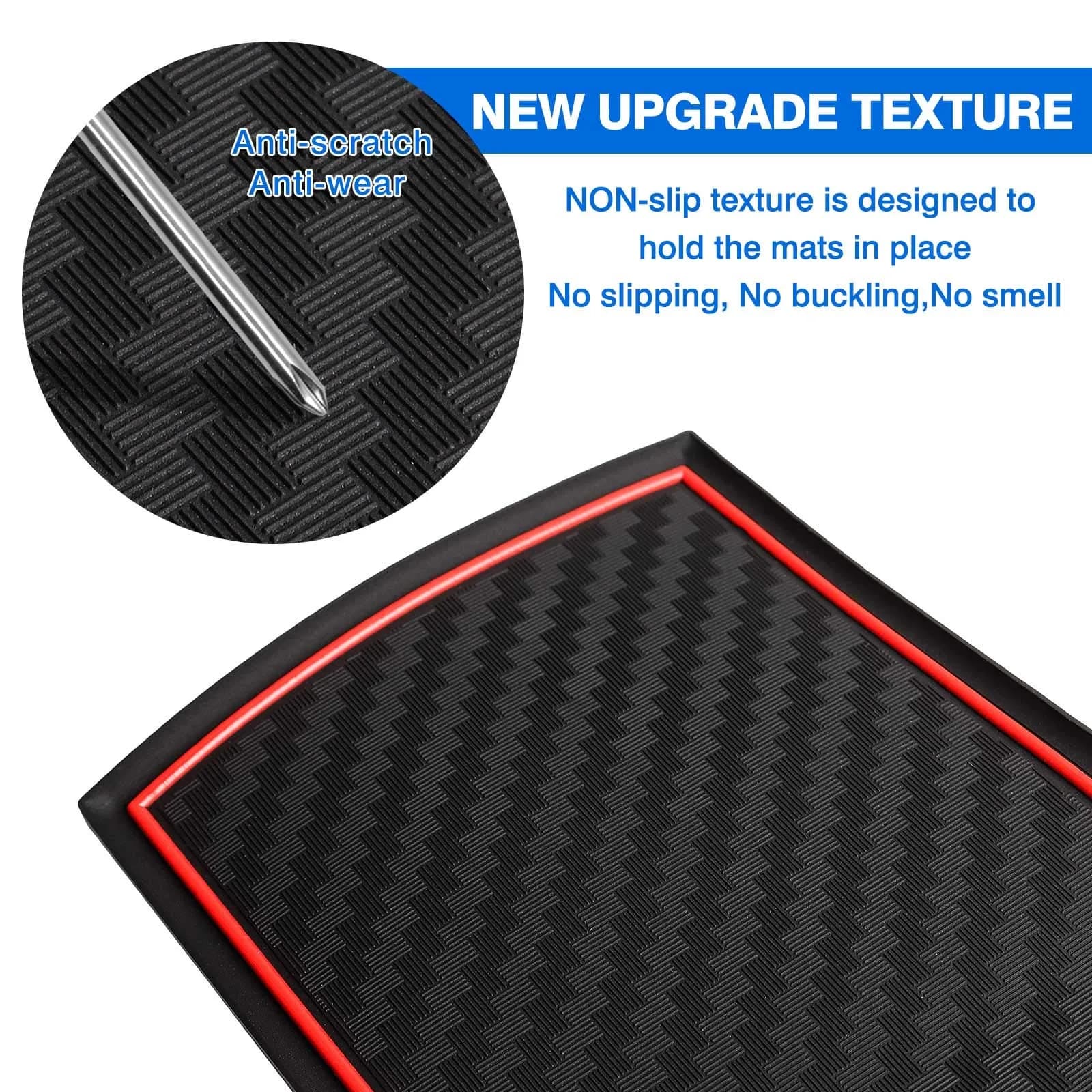 Autorder Center Console Organizer for Kia Soul 2020-2026 | ABS Plastic Armrest Storage Box with 2 Color Mats - view 3