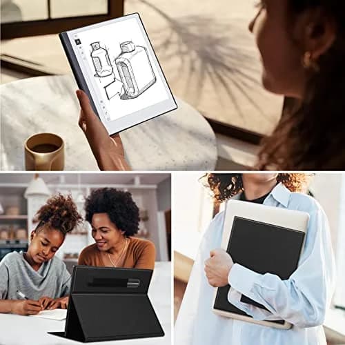 KuRoKo Black Case for Remarkable 2 Tablet | Slim Stand Hard Back Shell with Pen Holder (10.3-inch) thumbnail 6