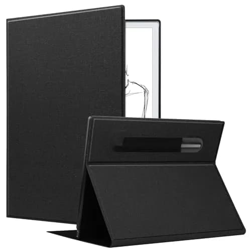 KuRoKo Black Case for Remarkable 2 Tablet | Slim Stand Hard Back Shell with Pen Holder (10.3-inch) thumbnail 1