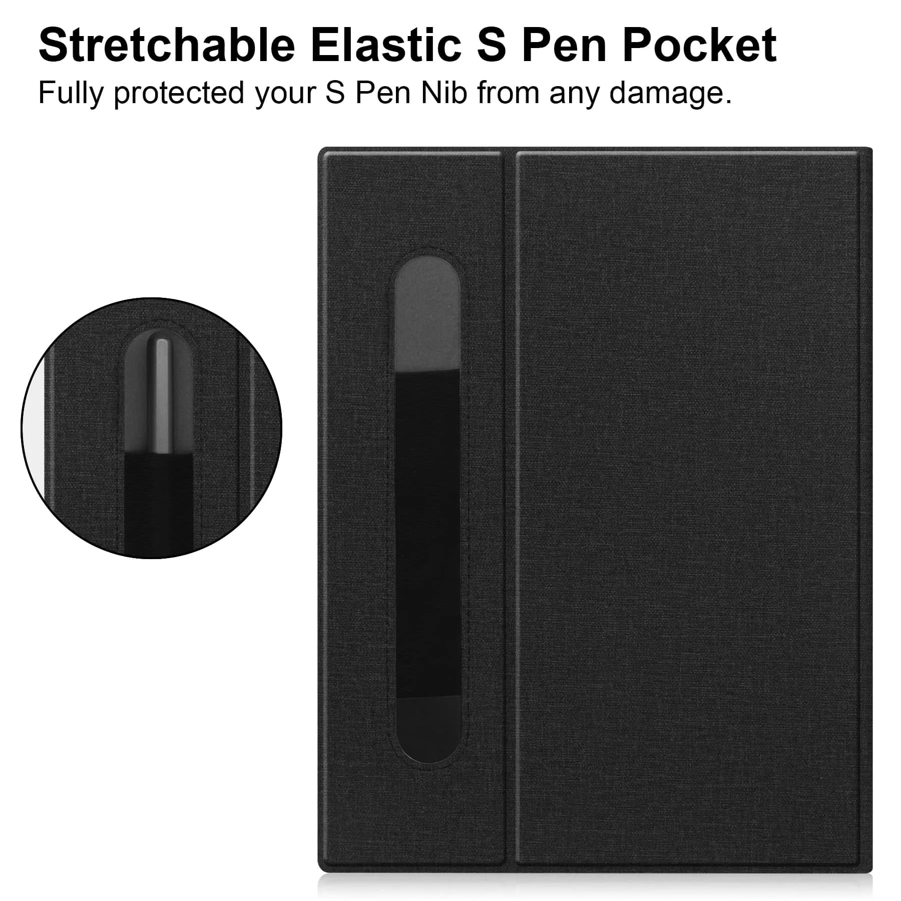 KuRoKo Black Case for Remarkable 2 Tablet | Slim Stand Hard Back Shell with Pen Holder (10.3-inch) - view 4