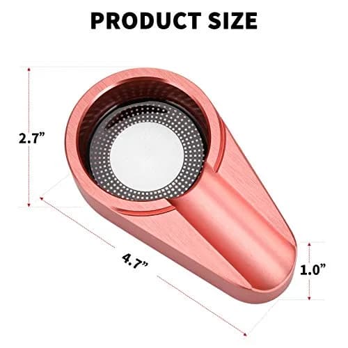 CiTree Cigar Travel Ashtray, Metal (Rose Gold) | Modern Aluminum Design, Compact & Durable thumbnail 5