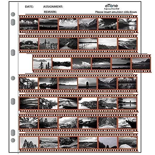 eTone Archival Storage Sheets 100x135mm (100 Pages) | Protects 35mm Film Negatives thumbnail 1