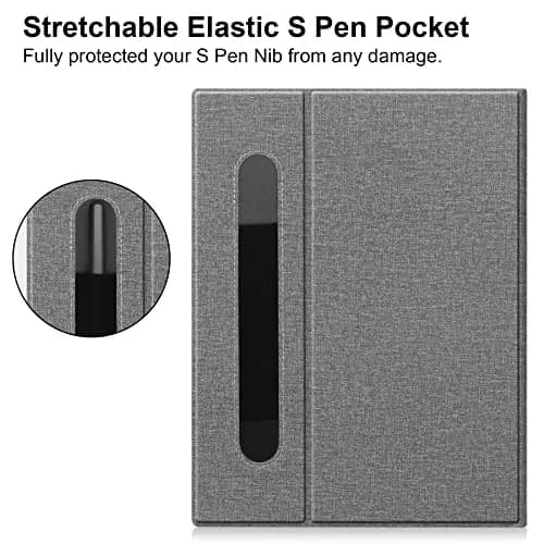 KuRoKo Case for Remarkable 2 Tablet, Slim Hard Back Shell with Pen Holder & Stand, Light Gray (10.3" Screen) thumbnail 4