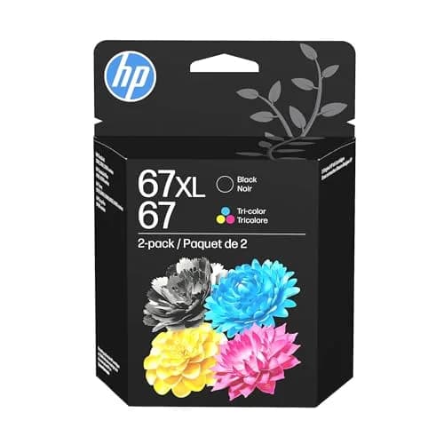 HP Original 67XL Black / 67 Tri-Color Ink Cartridges (2-Pack) | Fade-Resistant Documents & Brilliant Images thumbnail 1