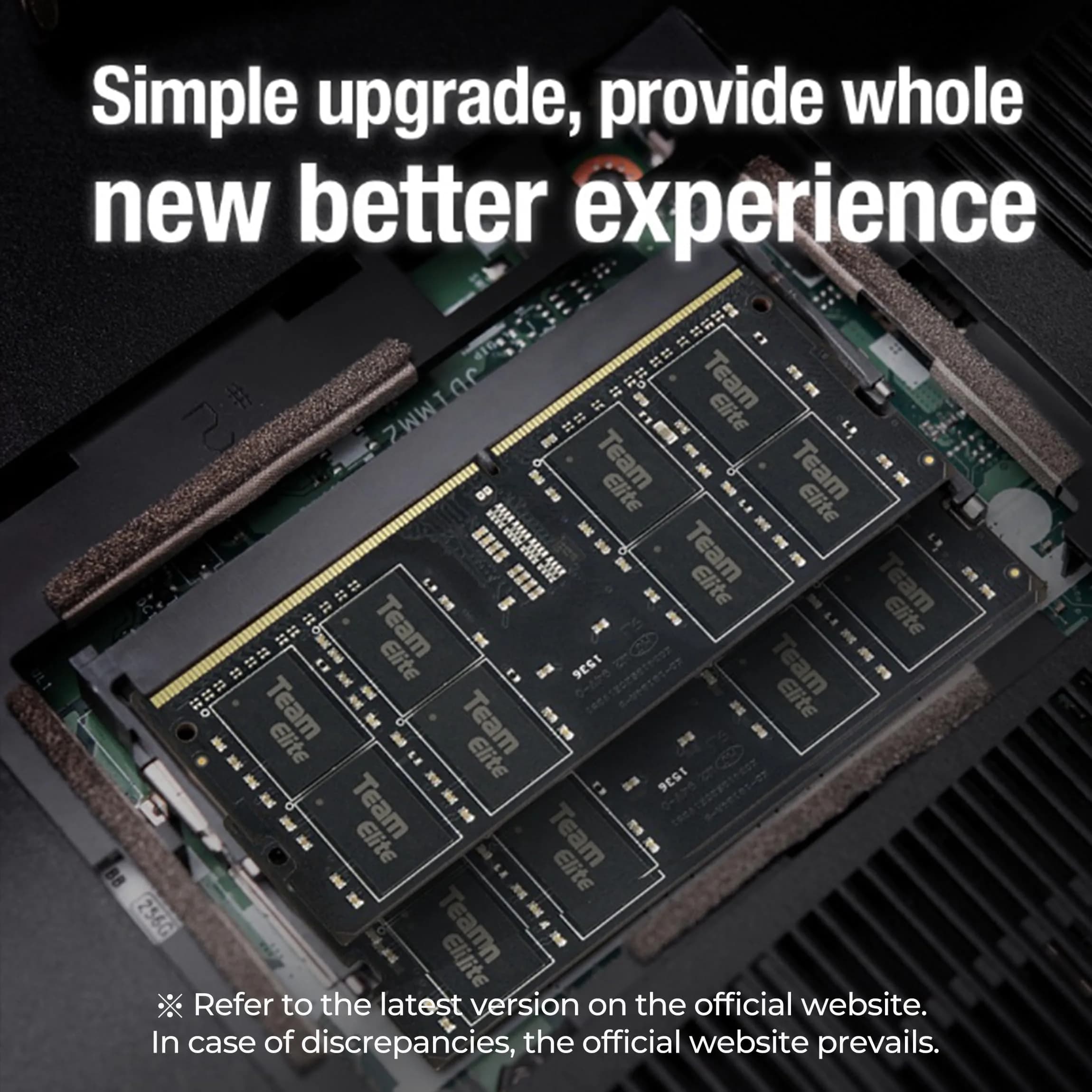 TEAMGROUP Elite DDR4 32GB Kit (2x16GB) 3200MHz SODIMM Laptop RAM Module - view 4
