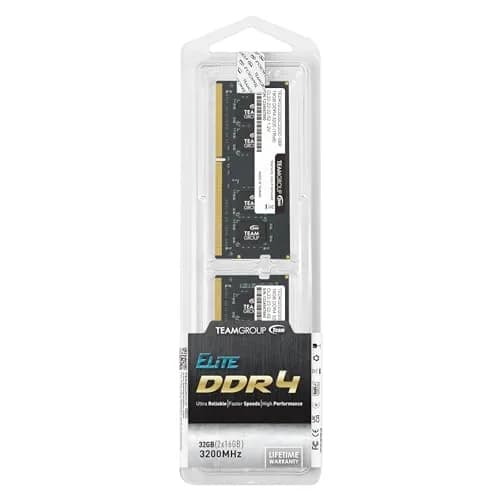 TEAMGROUP Elite DDR4 32GB Kit (2 x 16GB) 3200MHz SODIMM Laptop RAM | 32GB (2x16GB) 3200MHz CL22 Unbuffered Non-ECC 1.2V thumbnail 7