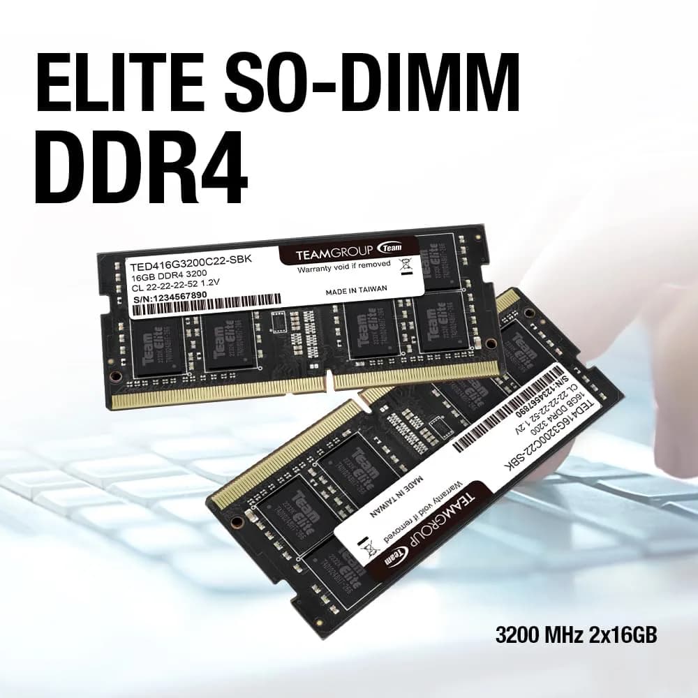 TEAMGROUP Elite DDR4 RAM 16GB (2x8GB) 3200MHz PC4-25600 CL22 SODIMM - view 6