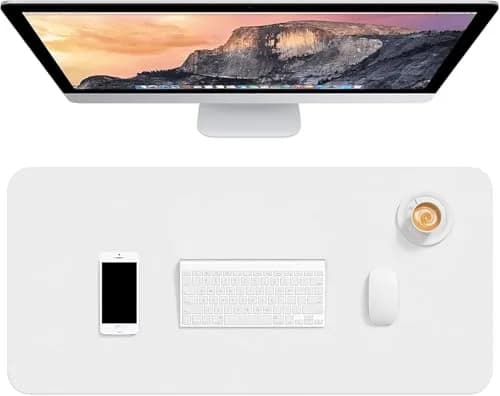 Hsurbtra Desk Pad, 30" x 14" PU Leather Desk Mat | Waterproof, Non-Slip, Large Office Protector thumbnail 1