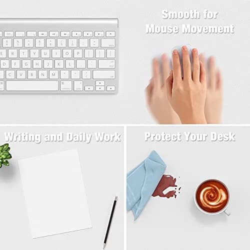 Hsurbtra Desk Pad, 30" x 14" PU Leather Desk Mat | Waterproof, Non-Slip, Large Office Protector thumbnail 4