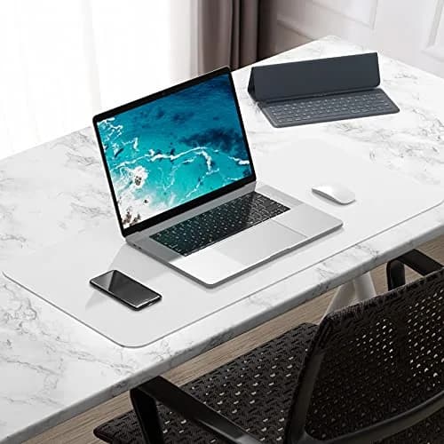 Hsurbtra Desk Pad, 30" x 14" PU Leather Desk Mat | Waterproof, Non-Slip, Large Office Protector thumbnail 7