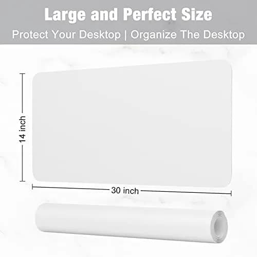 Hsurbtra Desk Pad, 30" x 14" PU Leather Desk Mat | Waterproof, Non-Slip, Large Office Protector thumbnail 3