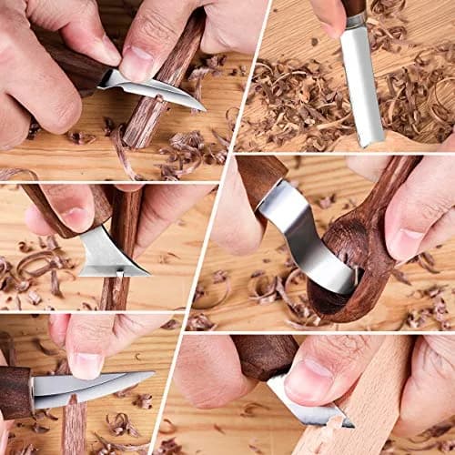 Sttargxing Wood Carving Kit with 6pcs Whittling Knives | Ergonomic Handles & High-Quality Steel for Beginners & Kids thumbnail 3