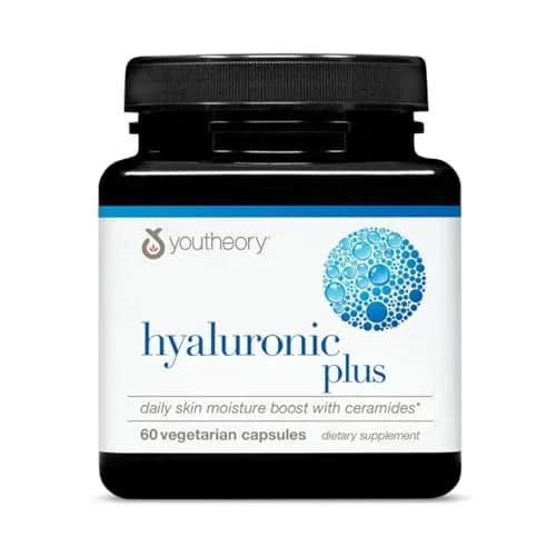 Youtheory Hyaluronic Acid Plus, 60 Vegetarian Capsules | Supports Skin & Joints, 30-Day Supply thumbnail 1