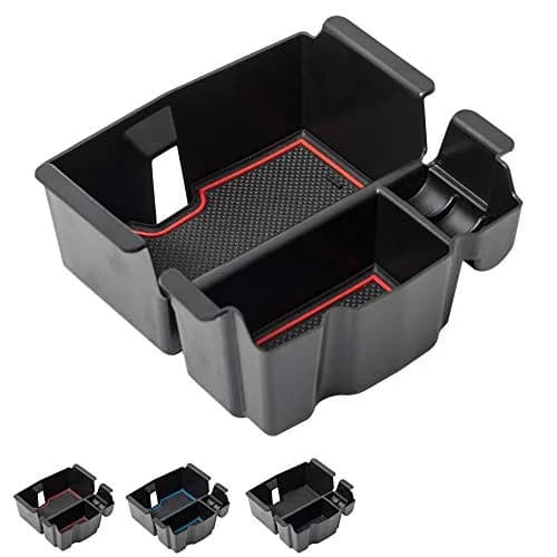 EDBETOS Center Console Organizer Tray with Red Trim for Jeep Wrangler JL/JLU & Gladiator JT (17cm x 14cm x 20cm) thumbnail 7