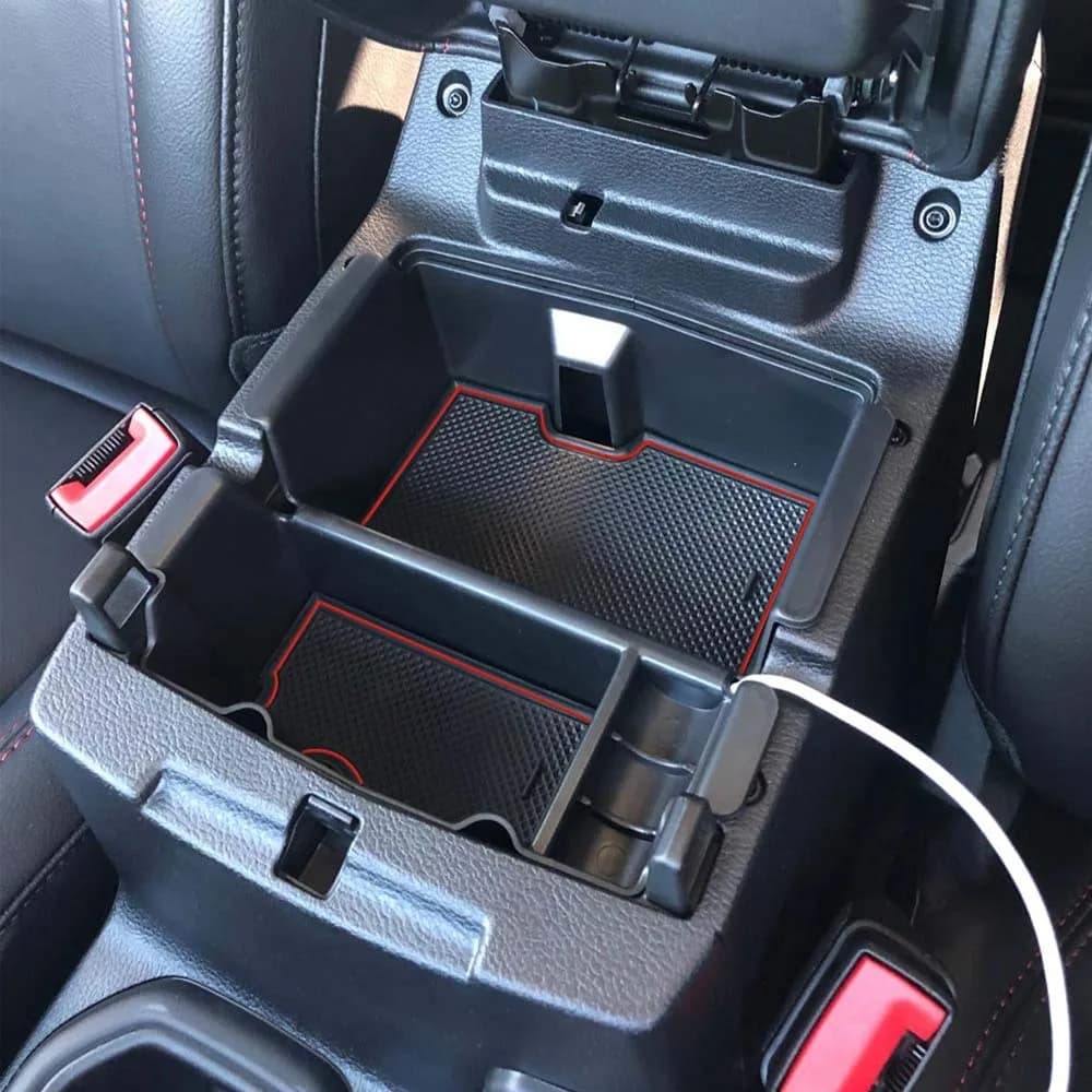 EDBETOS Red Center Console Organizer Tray for Jeep Wrangler JL/JLU & Gladiator JT (2018-2026) - view 4