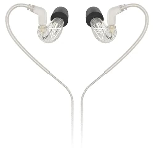 Behringer SD251-CL Studio Monitoring Earphones | Sound-Isolating, Over-the-Ear Design, Stainless Steel, Clear thumbnail 1