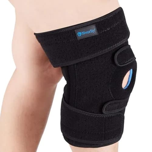 Nvorliy Plus Size Knee Brace for Knee Pain | Adjustable Support with Side Stabilizers for Arthritis & Injury Recovery thumbnail 1