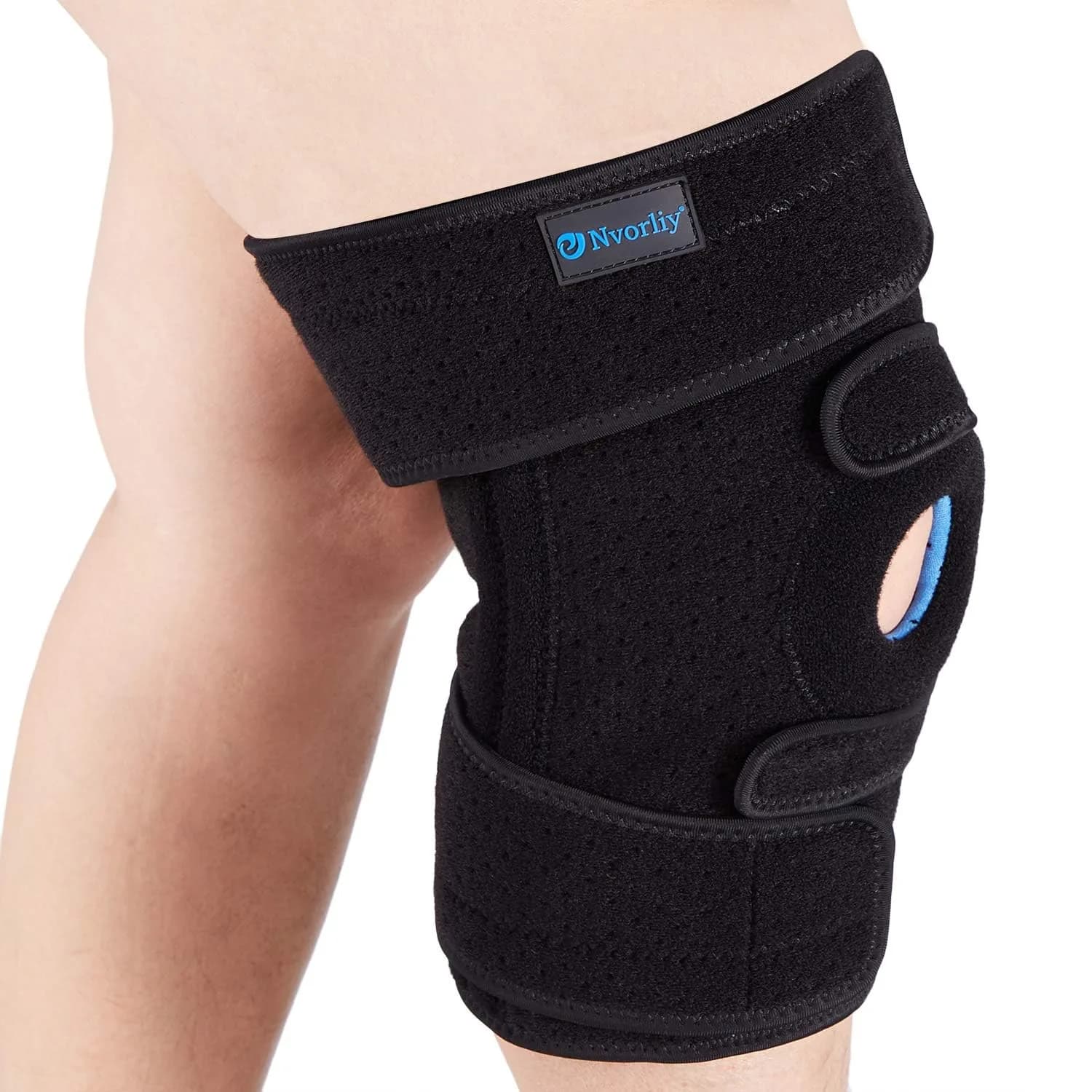 Nvorliy Plus Size Knee Brace for Knee Pain | Adjustable Support with Side Stabilizers for Arthritis & Injury Recovery - main product image