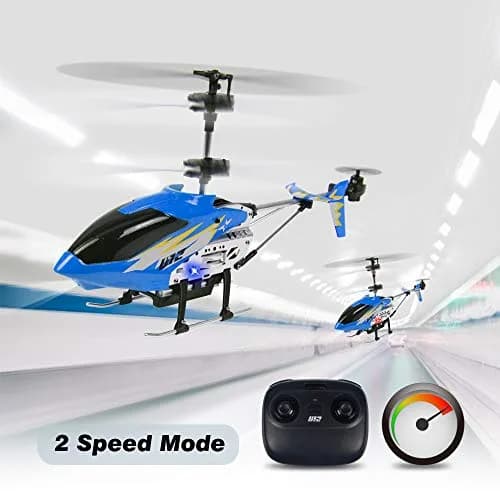 Cheerwing U12 Remote Control Helicopter with Altitude Hold | 2.4GHz, LED, Durable Metal Body (Blue) thumbnail 5