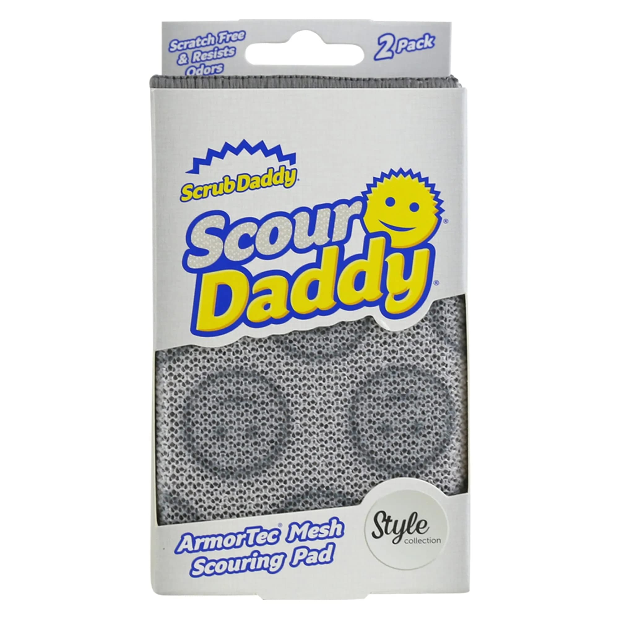 Scrub Daddy Scour Daddy Heavy-Duty Non Scratch Sponge 2 Pack | Versatile Kitchen & Bathroom Cleaning Tool