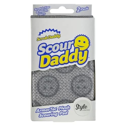 Scrub Daddy Scour Daddy Heavy-Duty Non Scratch Sponge 2 Pack | Versatile Kitchen & Bathroom Cleaning Tool thumbnail 1