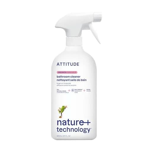 ATTITUDE Bathroom Cleaner Spray 797ml (27.1 Fl Oz) | EWG Verified Plant-Based Formula for Indian Bathrooms thumbnail 1