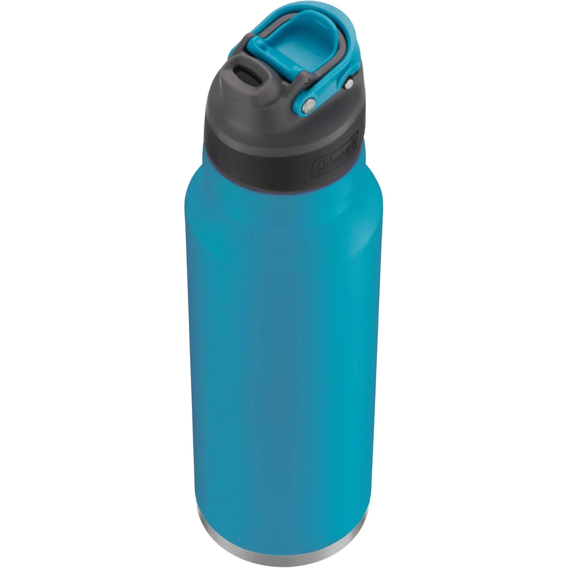 Coleman Autoseal FreeFlow Stainless Steel Water Bottle, Black, 24oz (710ml) | Keeps Cold 31 Hrs — Caribbean Sea
