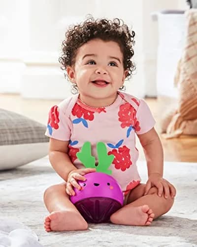 Skip Hop Developmental Learning Crawl Toy Beetbox, Farmstand Grow & Play | Musical Crawl Ball for Babies thumbnail 4