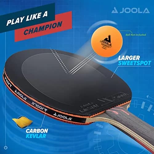 JOOLA Infinity Overdrive Professional Table Tennis Racket | 7-Ply Carbon Kevlar Blade, ITTF Micron 48 Rubber thumbnail 4
