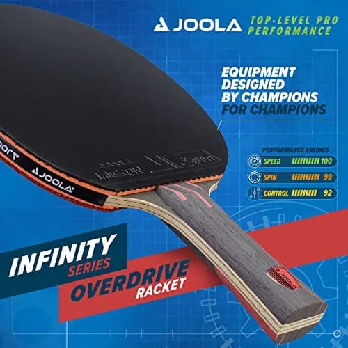 JOOLA Infinity Overdrive Professional Table Tennis Racket | 7-Ply Carbon Kevlar Blade, ITTF Micron 48 Rubber thumbnail 2