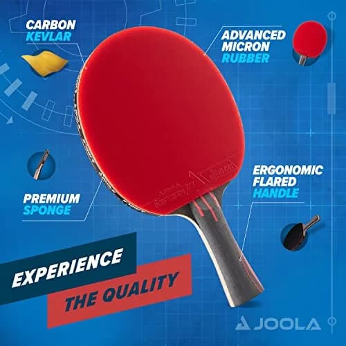 JOOLA Infinity Overdrive Professional Table Tennis Racket | 7-Ply Carbon Kevlar Blade, ITTF Micron 48 Rubber thumbnail 3