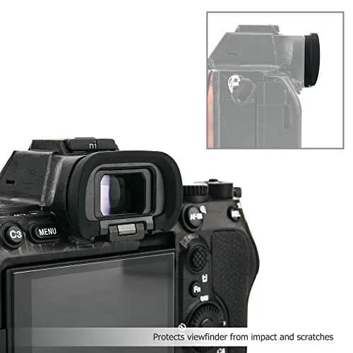 JJC 2 Pack Soft Silicone Camera Eyepiece Eyecup for Sony A7/A9 Series Cameras | Replaces FDA-EP19 thumbnail 4