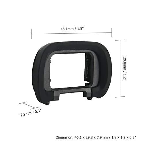 JJC 2 Pack Soft Silicone Camera Eyepiece Eyecup for Sony A7/A9 Series Cameras | Replaces FDA-EP19 thumbnail 5