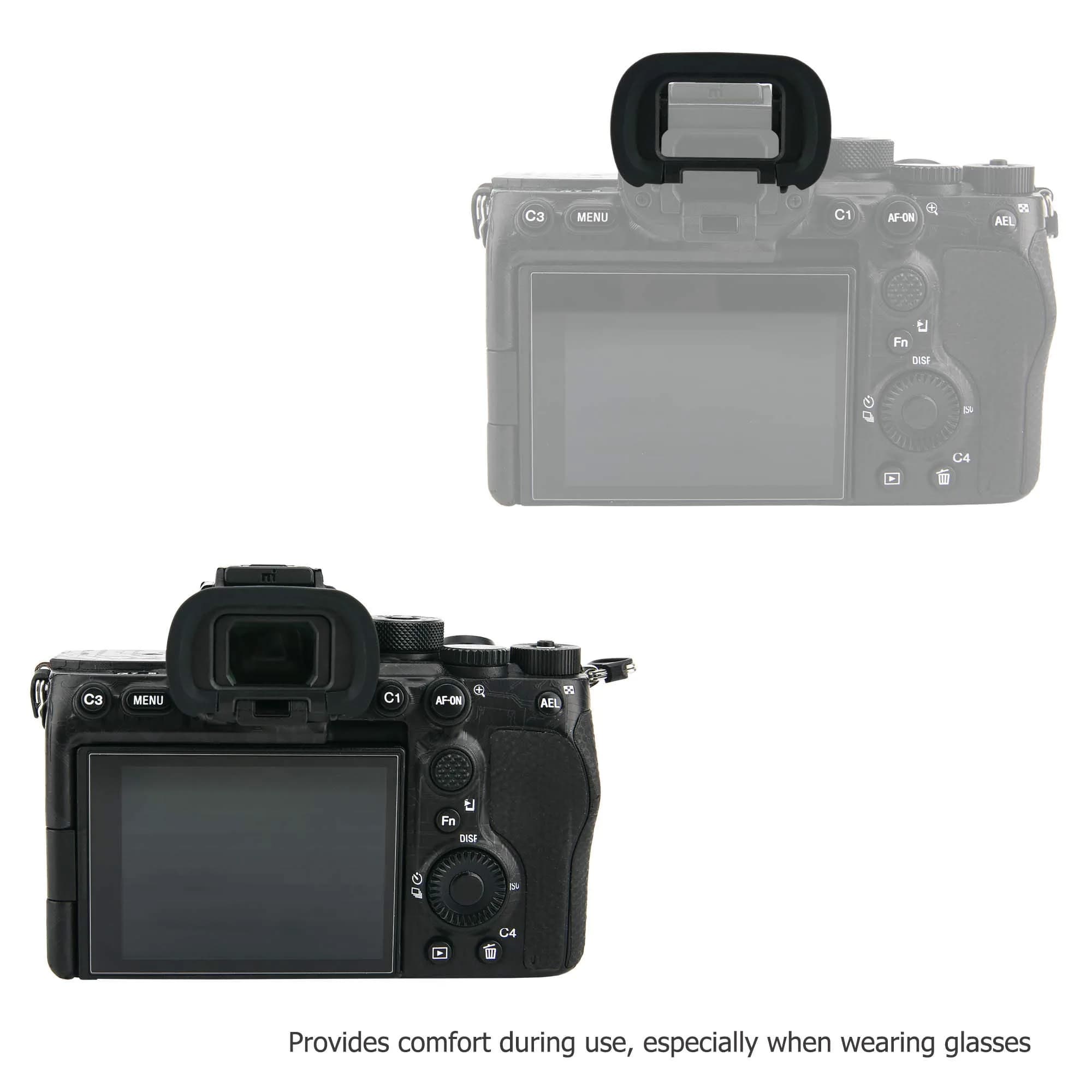 JJC 2 Pack Soft Silicone Camera Eyepiece Eyecup for Sony A7/A9 Series Cameras | Replaces FDA-EP19 - view 6